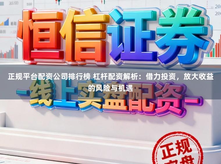 正规平台配资公司排行榜 杠杆配资解析：借力投资，放大收益的风险与机遇